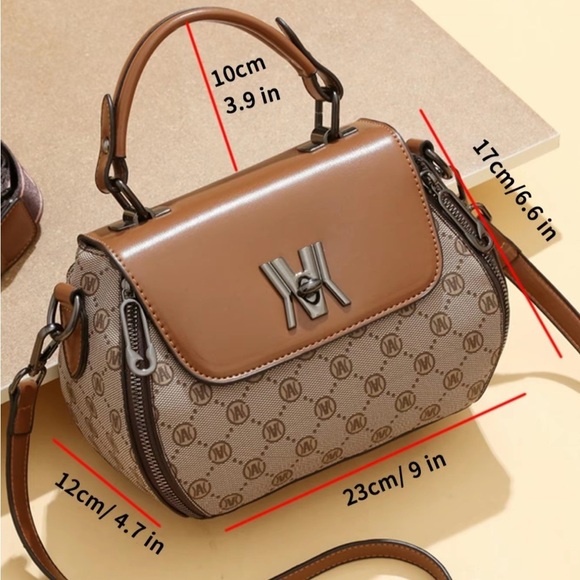 Women’s Elegant Geometric Pattern Crossbody Bag - Picture 3 of 12